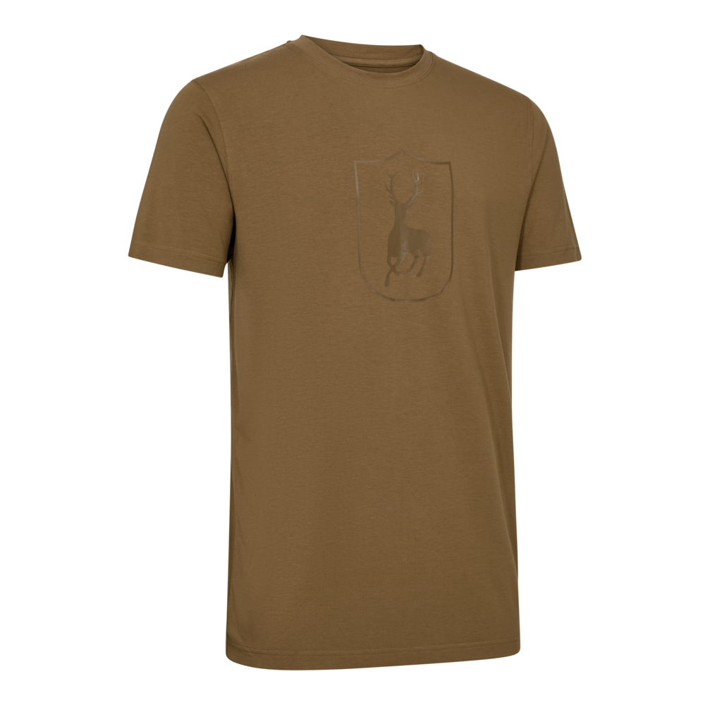 Myslivecké tričko Deerhunter Bamboo Logo - světlé hnědé